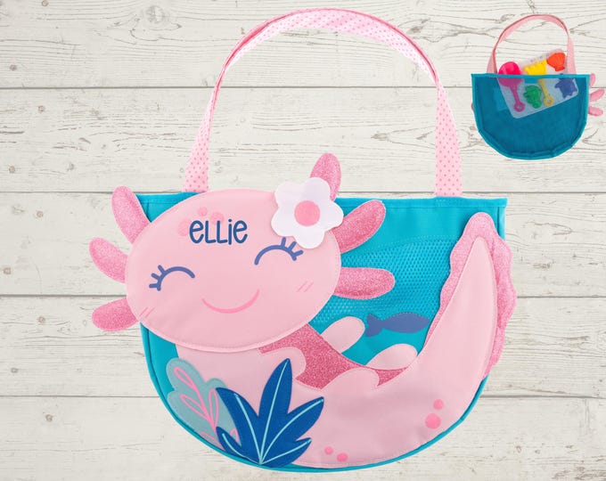 Children's Beach Bag and Sand Toys with Embroidery Personalization