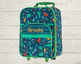 Children's All Over Print Rolling Luggage: Embroidery Personalization