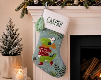 Personalized Christmas Stocking with name embroidered