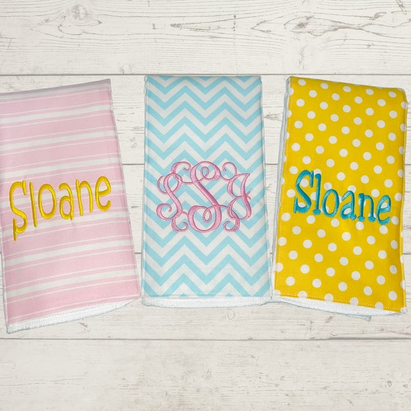 Custom Burp Cloth Etsy