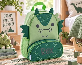 Embroidered Airplane Backpack for Kids: Personalized School Travel Bag