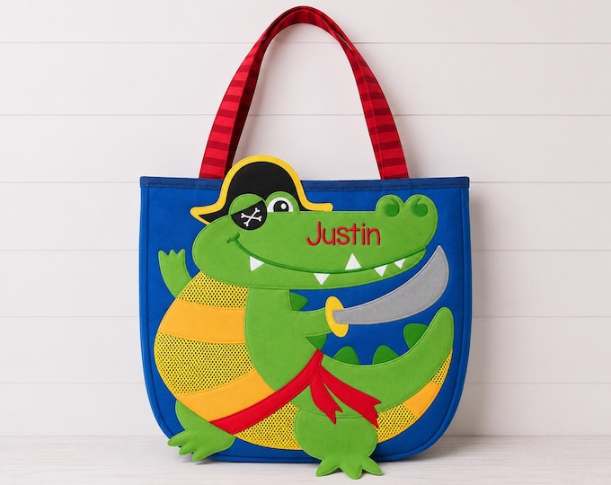 Children's Beach Bag and Sand Toys with Embroidery Personalization