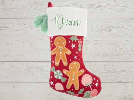 Personalized Christmas Stocking with name embroidered