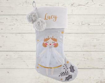Personalized Christmas Stocking with name embroidered