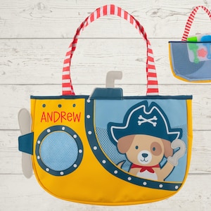 Children&#39;s Beach Bag and Sand Toys with Embroidery Personalization