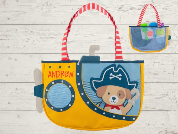 Children's Beach Bag and Sand Toys with Embroidery Personalization