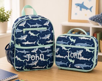 Junior Backpack and Lunchbox Set with Embroidery Personalization