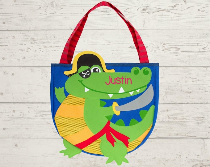 Children's Beach Bag and Sand Toys with Embroidery Personalization