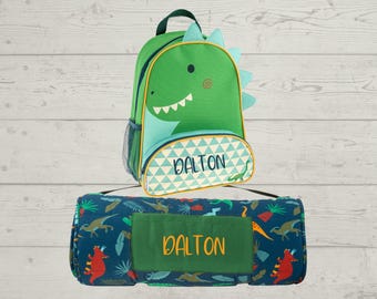 Children's Nap Mat and Sidekick Backpack. Embroidery Personalization included.