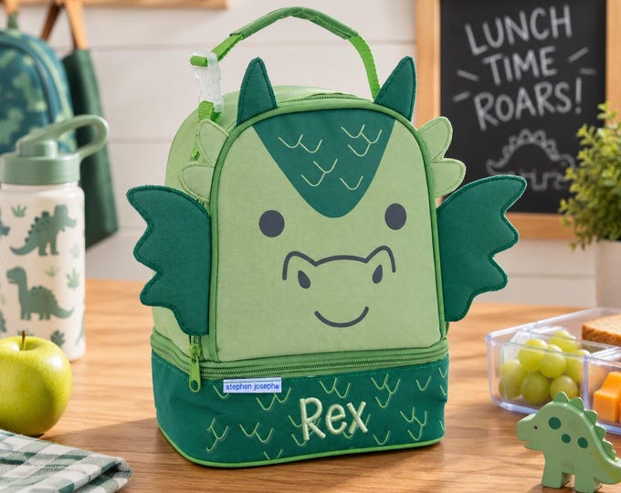 Personalized Childrens Lunchbox with Embroidery Personalization - Lunch Pal for Kids