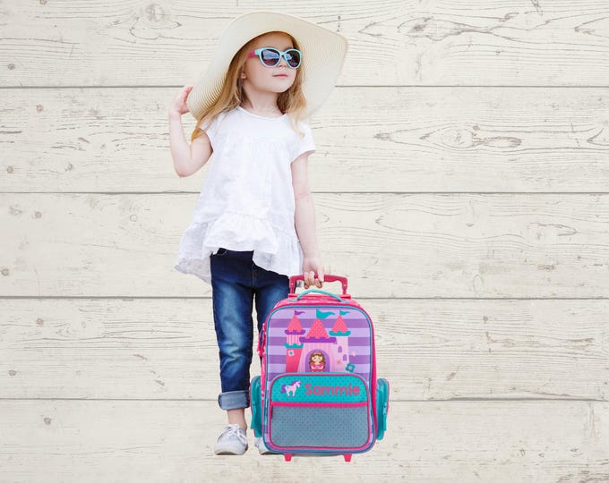Children's Rolling Luggage: Carry-On Size, Embroidery Personalization