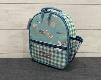 Personalized Childrens Lunchbox with Embroidery Personalization - Lunchbox for Kids