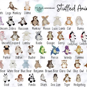 Personalized Stuffed Animal Completely Customizable Baby Shower New Baby Baptism Adoption Christmas Birthday Gift image 3