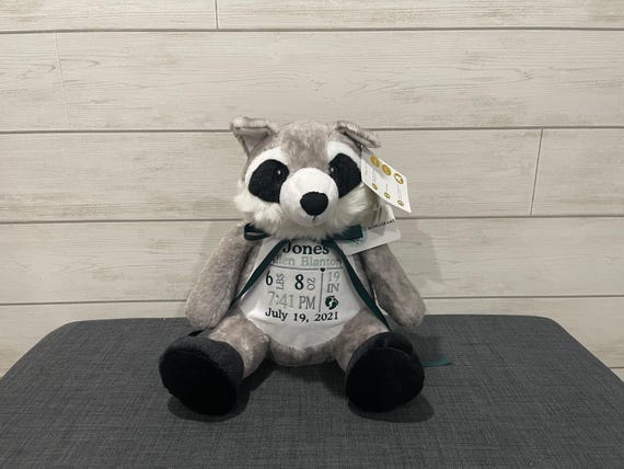 Personalized Stuffed Animal - Perfect Gift for Baby Showers Baptisms Adoptions Birthdays - Unique and One-of-a-kind Keepsake