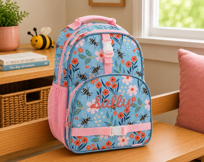 Personalized Kids Backpack with Embroidery: School & Travel