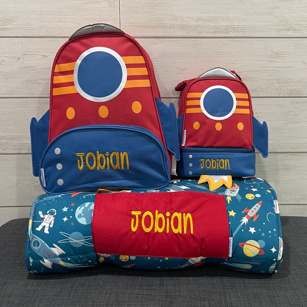 Preschool Backpack and Nap Mat Etsy