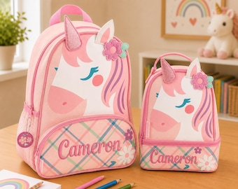 Children's Sidekick Backpack and Lunchpal Set: Embroidery Personalization 