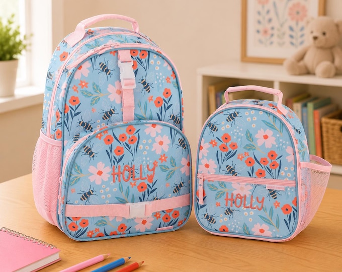 Children's Backpack and Lunchbox: Embroidery Personalization