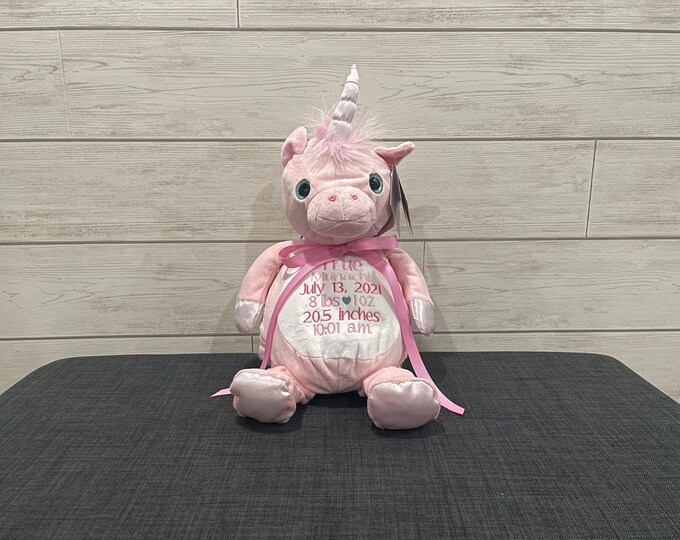 Personalized Stuffed Animal – Embroidered Keepsake Gift