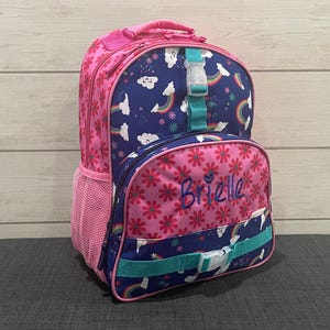 Embroidered Kids Backpack: Personalized School Travel Bag