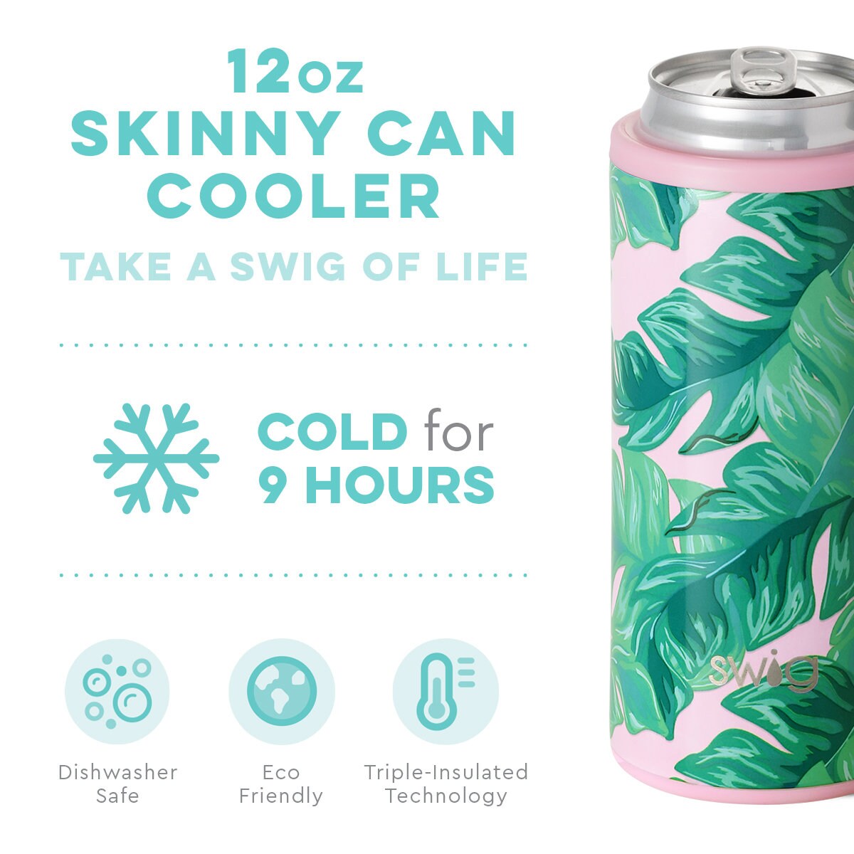 Swig Life Sweater Weather Skinny Can Cooler 12 oz