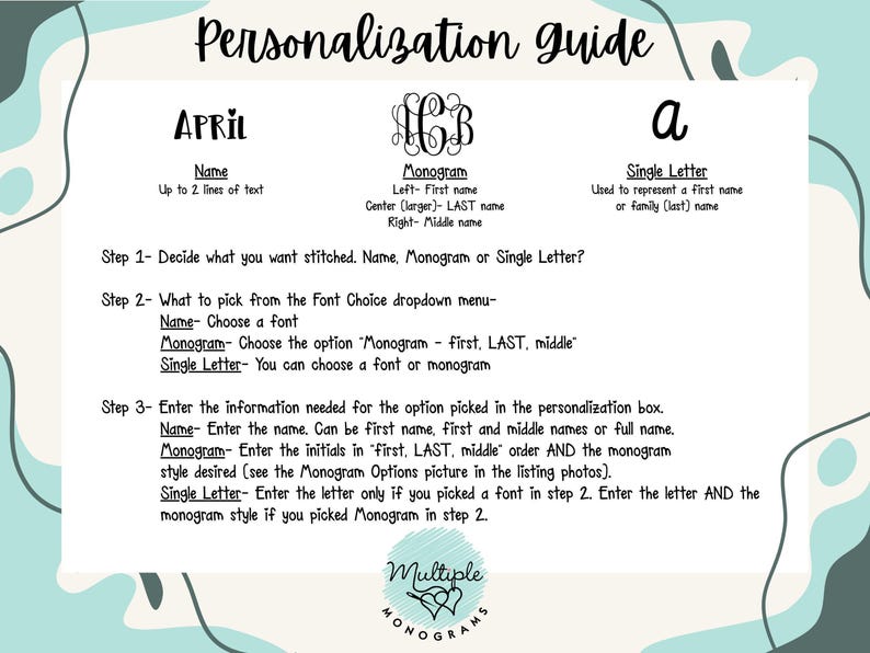 a paper with the words personalization guide on it