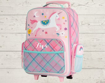 Children's Rolling Luggage: Carry-On Size, Embroidery Personalization