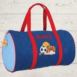 Sac de sport matelassé pour enfants avec broderie personnalisée
