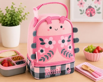 Personalized Childrens Lunchbox with Embroidery Personalization - Lunch Pal for Kids