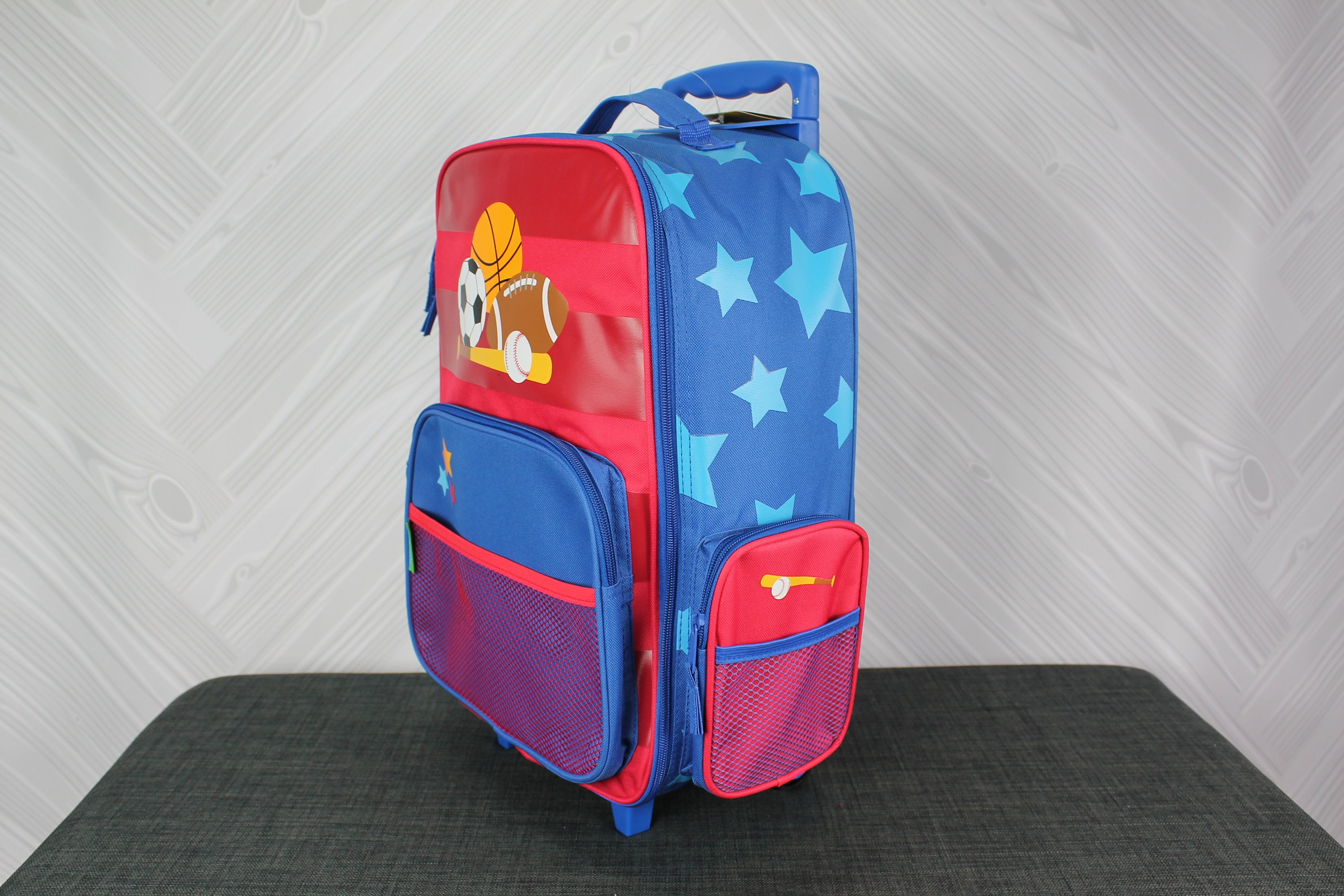 Sports Rolling Luggage toddler preschool kids FREE personalization Carry On Size Luggage