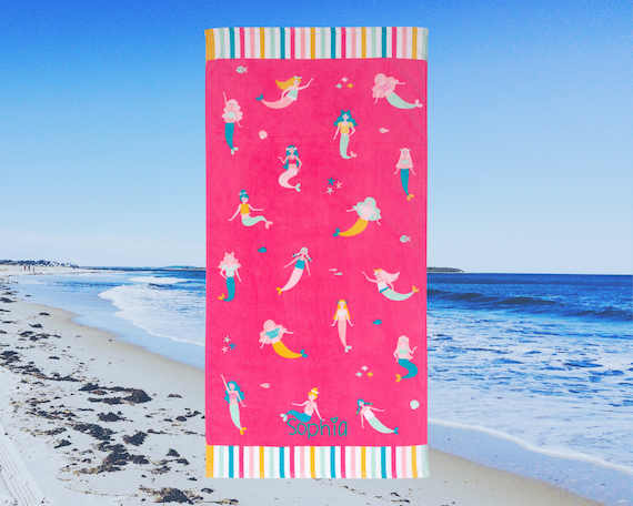 Children's Personalized Beach Towel Embroidery