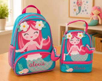 Children's Sidekick Backpack and Lunchpal Set: Embroidery Personalization 