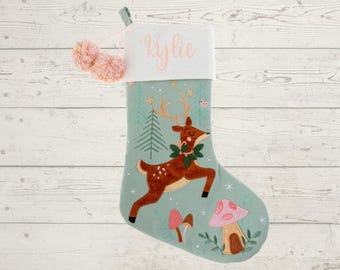 Personalized Christmas Stocking with name embroidered