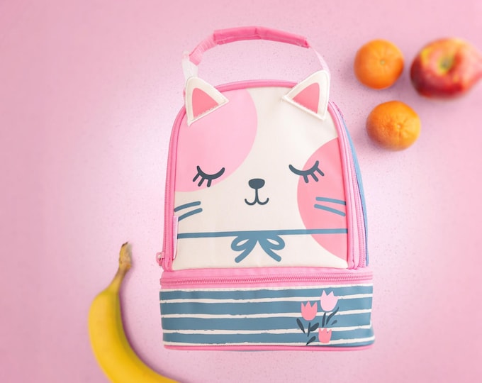 Personalized Childrens Lunchbox with Embroidery Personalization - Lunch Pal for Kids