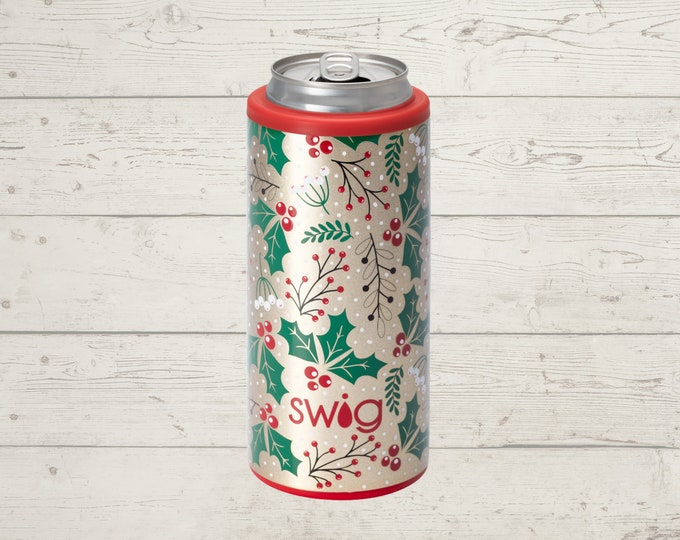 Holiday Swig Life Slim Can Cooler 12 oz