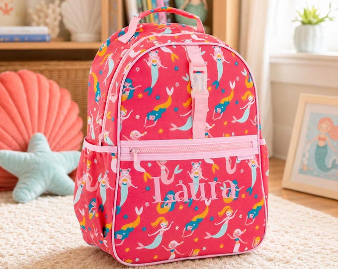Embroidered Kids Backpack: Personalized School Travel Bag