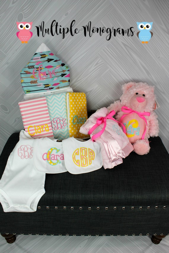 I Want It All Baby Gift Basket, Custom for boy or girl, baby shower gift, new baby present, monogrammed baby gift basket