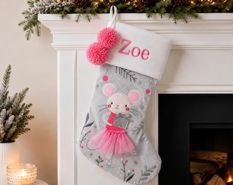 Personalized Christmas Stocking with name embroidered