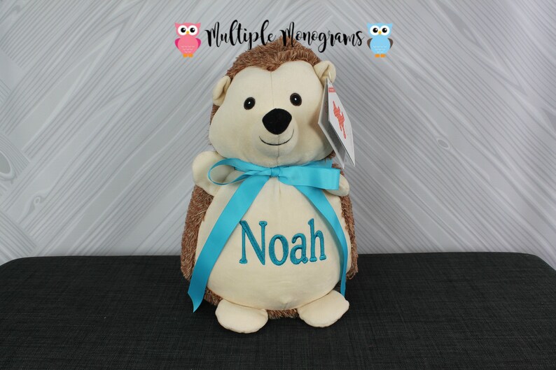 Personalized Stuffed Animal Completely Customizable Baby Shower New Baby Baptism Adoption Christmas Birthday Gift image 1