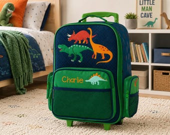 Children's Rolling Luggage: Carry-On Size, Embroidery Personalization