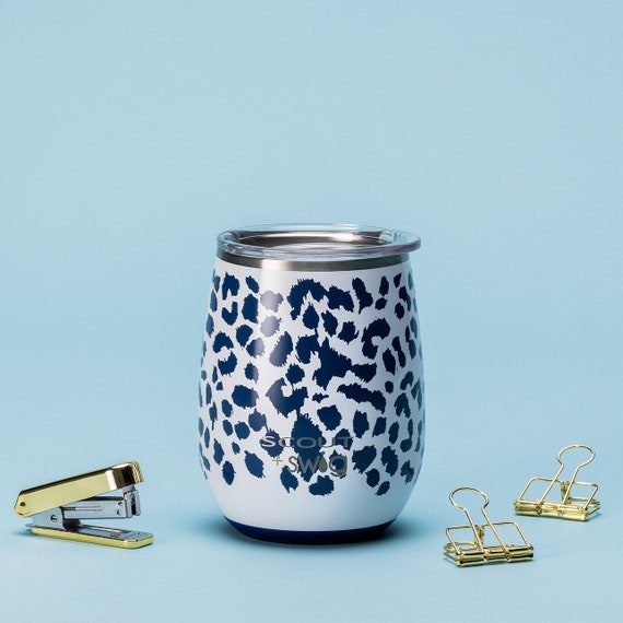 Luxy Leopard Print Travel Mug & Wine Cup Set - Swig Life