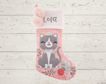 Personalized Christmas Stocking with name embroidered