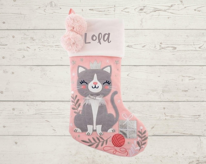 Personalized Christmas Stocking with name embroidered