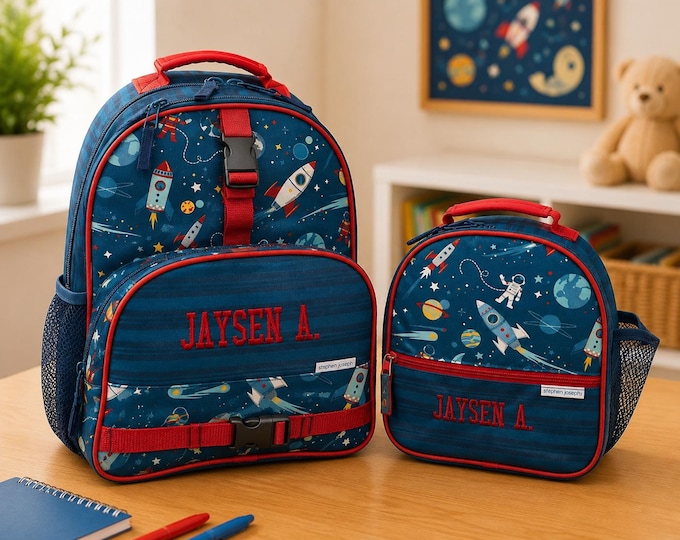 Children's Backpack and Lunchbox: Embroidery Personalization
