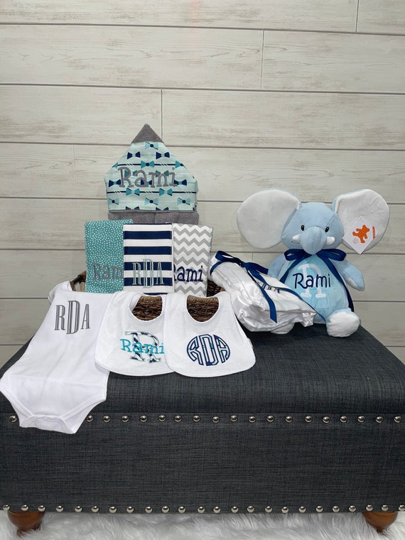 I Want It All Baby Gift Basket, Custom for boy or girl, baby shower gift, new baby present, monogrammed baby gift basket