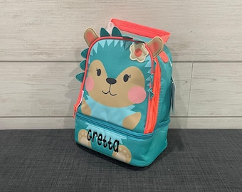 Personalized Childrens Lunchbox with Embroidery Personalization - Lunch Pal for Kids