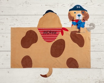 Children's Hooded Beach Towel FREE Personalization Embroidery