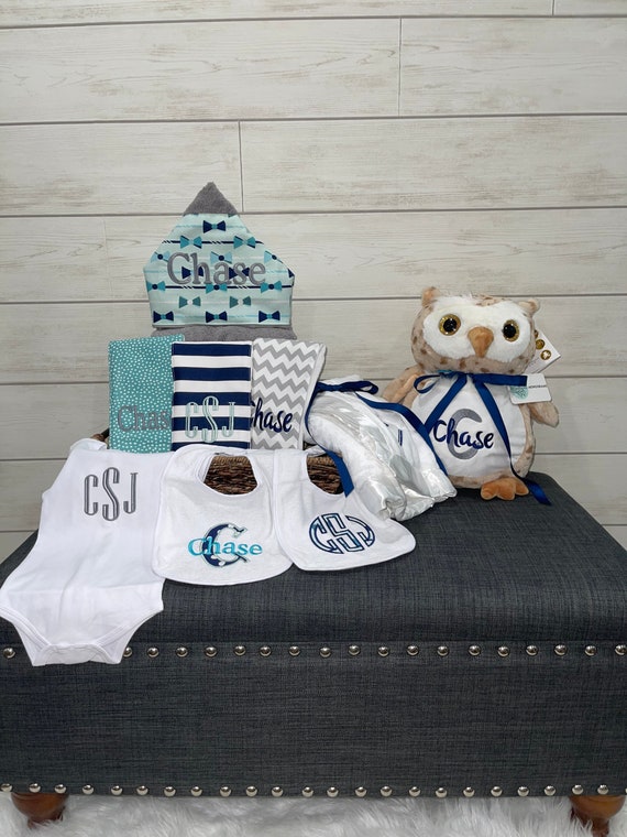 I Want It All Baby Gift Basket, Custom for boy or girl, baby shower gift, new baby present, monogrammed baby gift basket