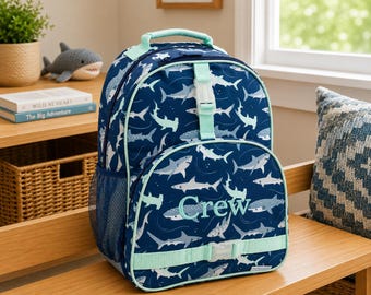 Personalized Kids Backpack: Embroidered School Travel Bag