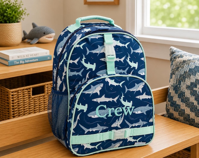 Personalized Kids Backpack: Embroidered School Travel Bag